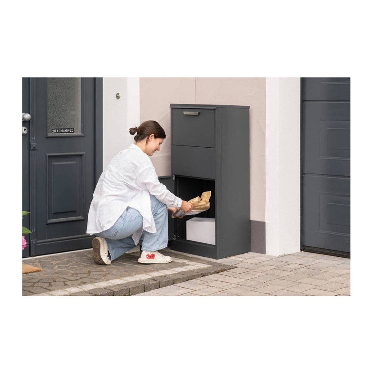 Westmann Paketbox Pepe anthrazit B/H/T: 50 x 114 x 39 cm - Bild 3