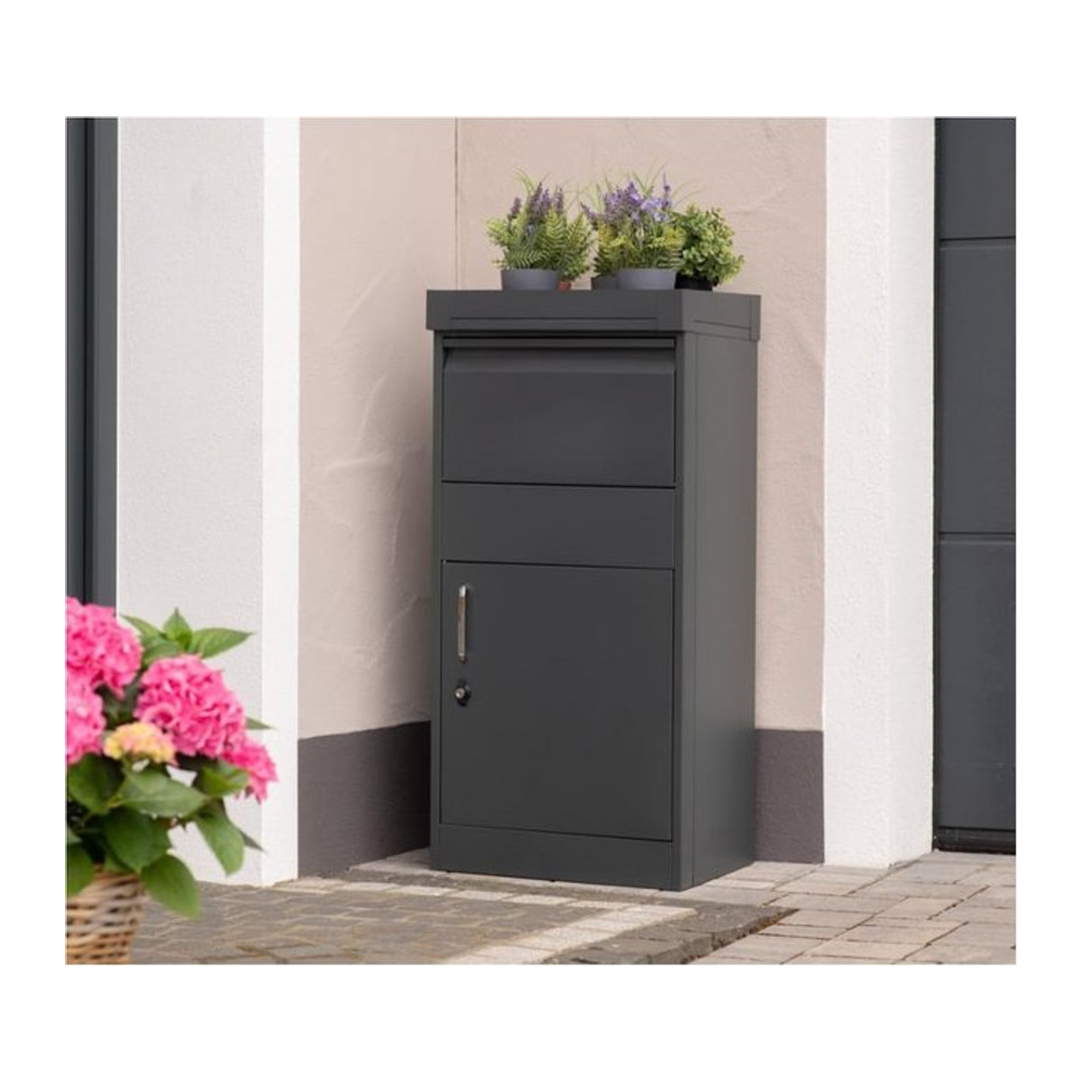 Westmann Paketbox Piet anthrazit B/T/H: 50 x 37 x 105 cm - Bild 11