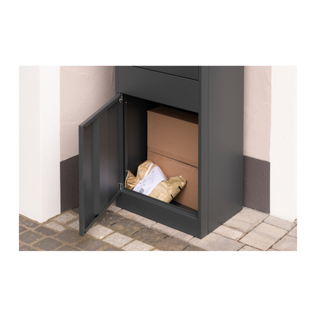Westmann Paketbox Piet anthrazit B/T/H: 50 x 37 x 105 cm - Bild 12