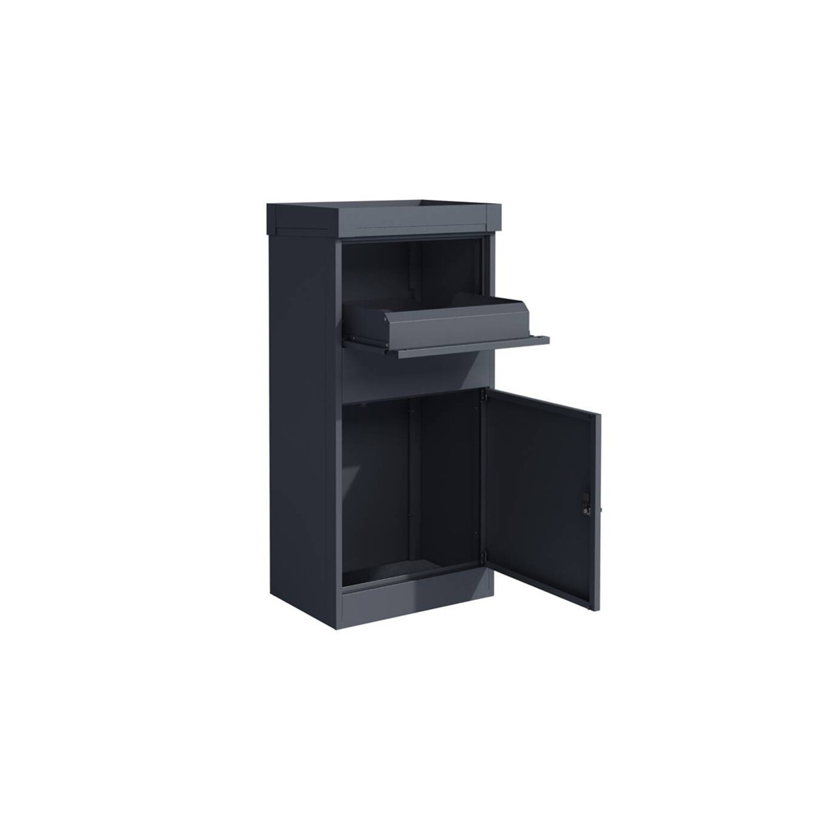 Westmann Paketbox Piet anthrazit B/T/H: 50 x 37 x 105 cm - Bild 8
