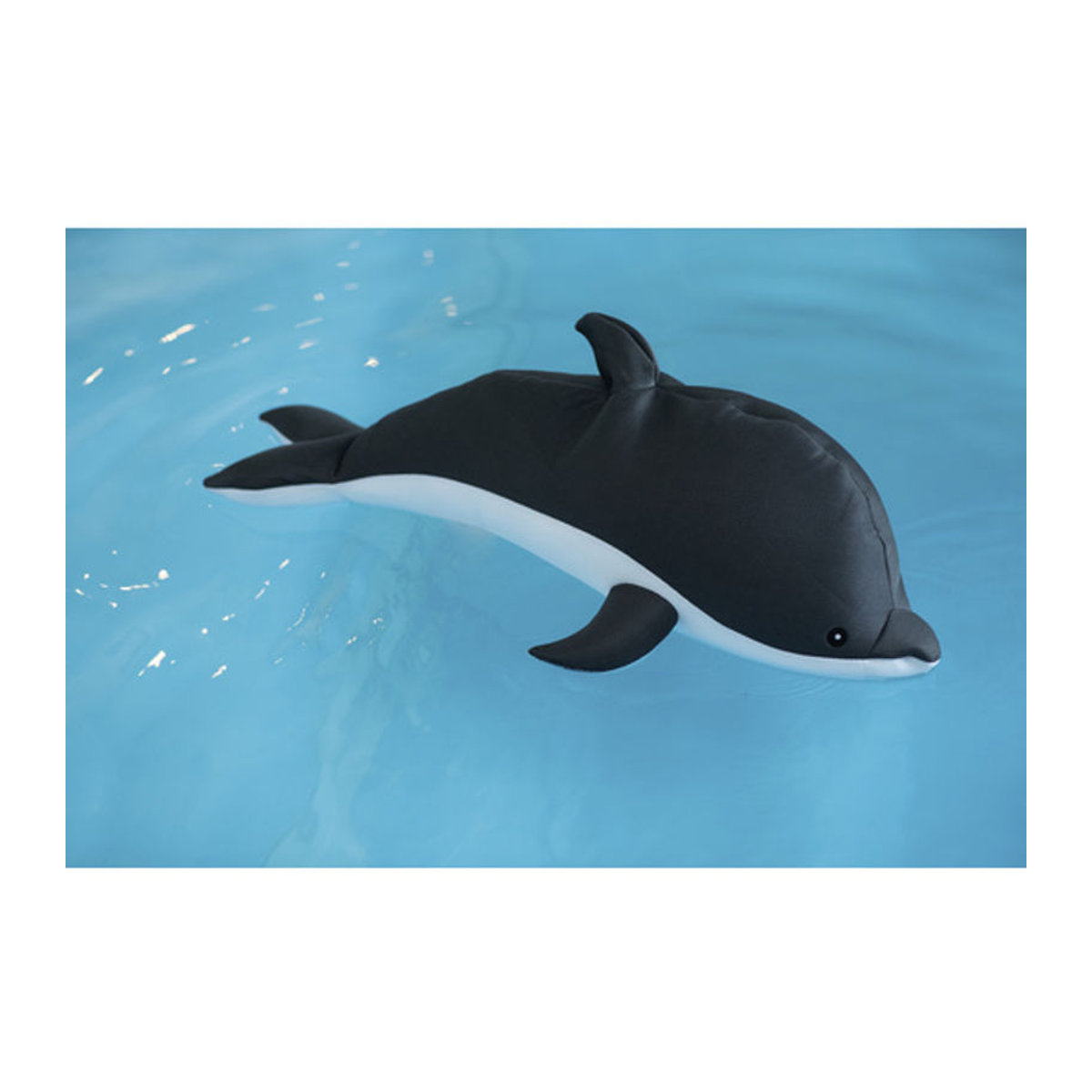 Westmann Pool Buddy Sitzsack Delfin grau aus Polyester B/H/T: 102 x 36 x 40 cm - Bild 9