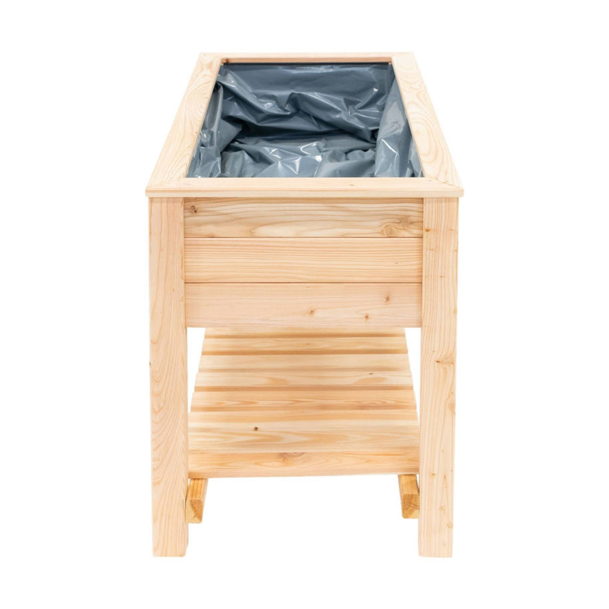 Westmann Stelzenhochbeet aus Holz mit Ablage in Natur, B/T/H: 120 x 65 x 75 cm - Bild 3