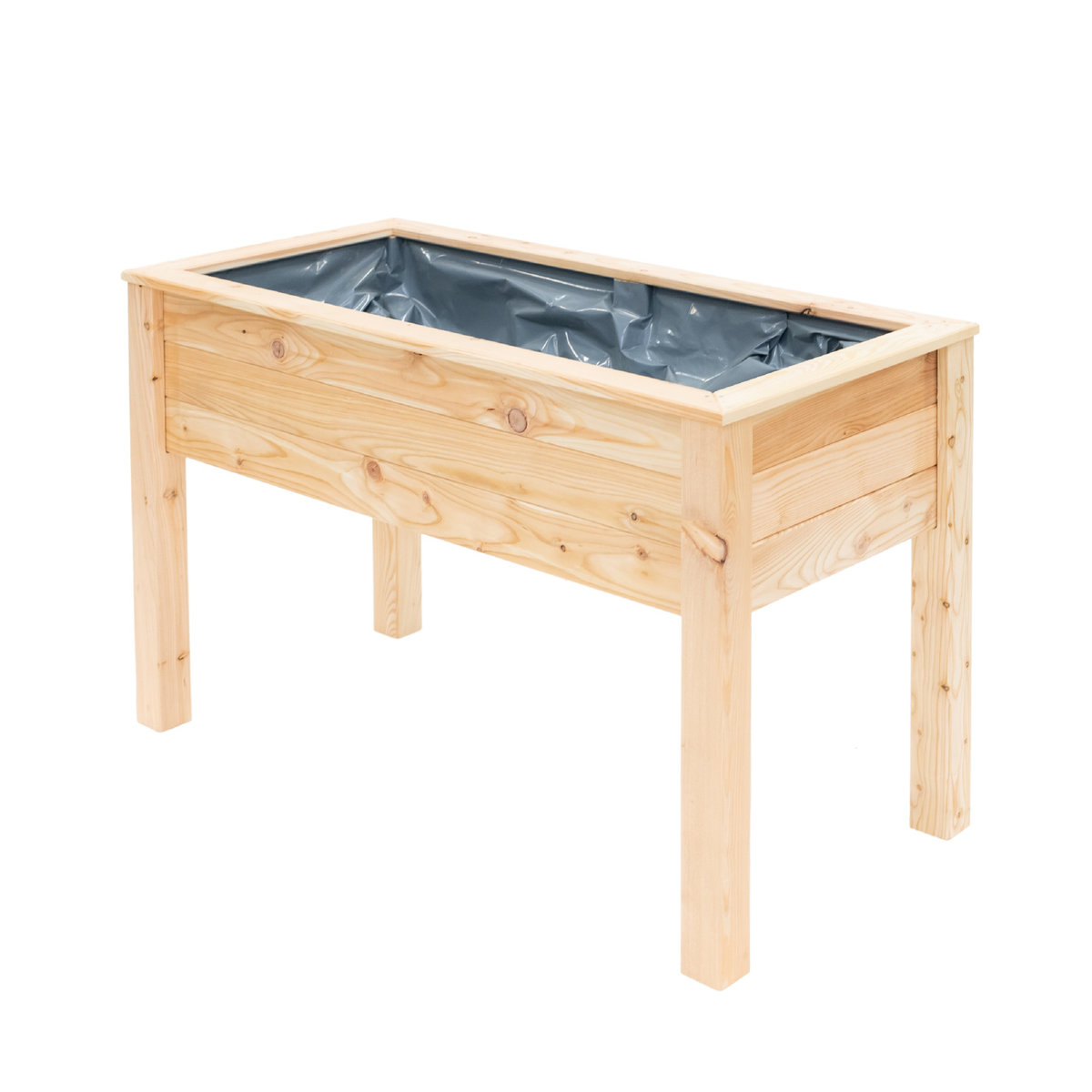 Westmann Stelzenhochbeet Emily aus Lärchenholz in Natur, B: 120 cm, T: 65 cm, H: 75 cm - Bild 4