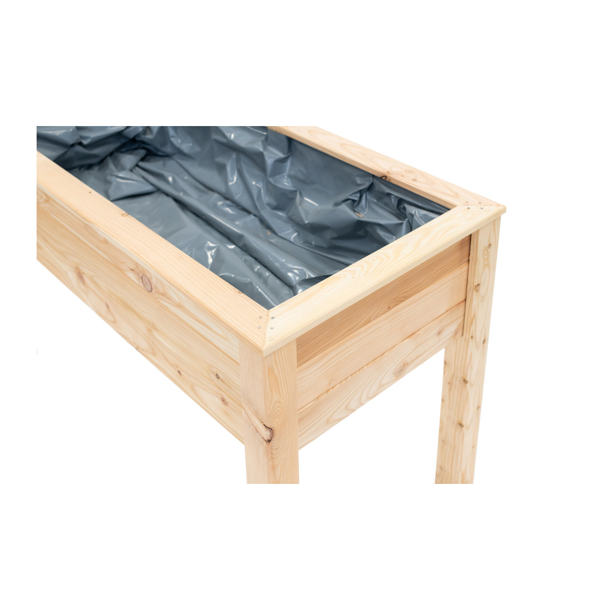 Westmann Stelzenhochbeet Emily aus Lärchenholz in Natur, B: 120 cm, T: 65 cm, H: 75 cm - Bild 5