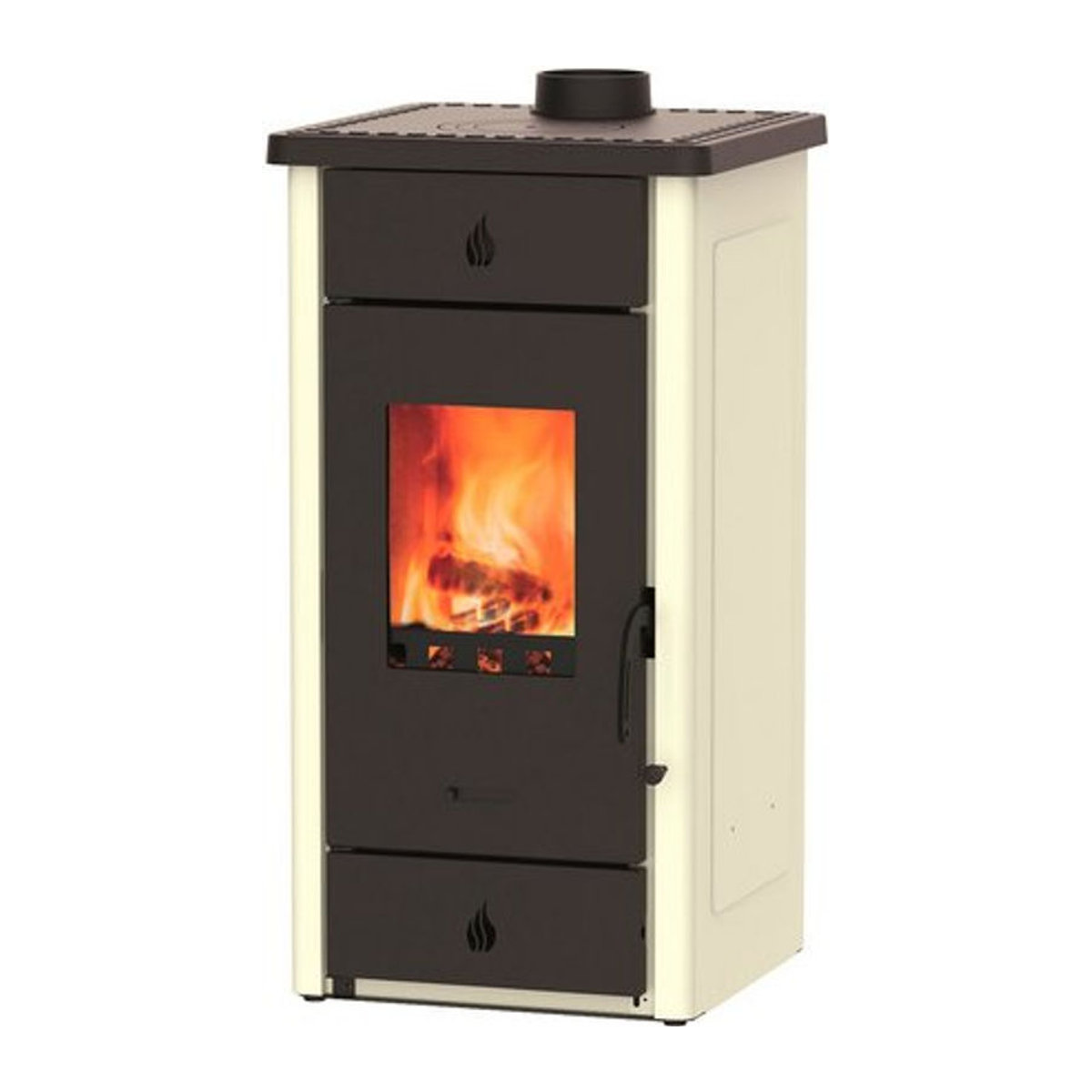 WESTMINSTER Kaminofen Luke II mit Kochstelle, 8 kW, Schwarz oder Weiß, H x B x T: 86,5 x 85 x 45,5 cm - Bild 2