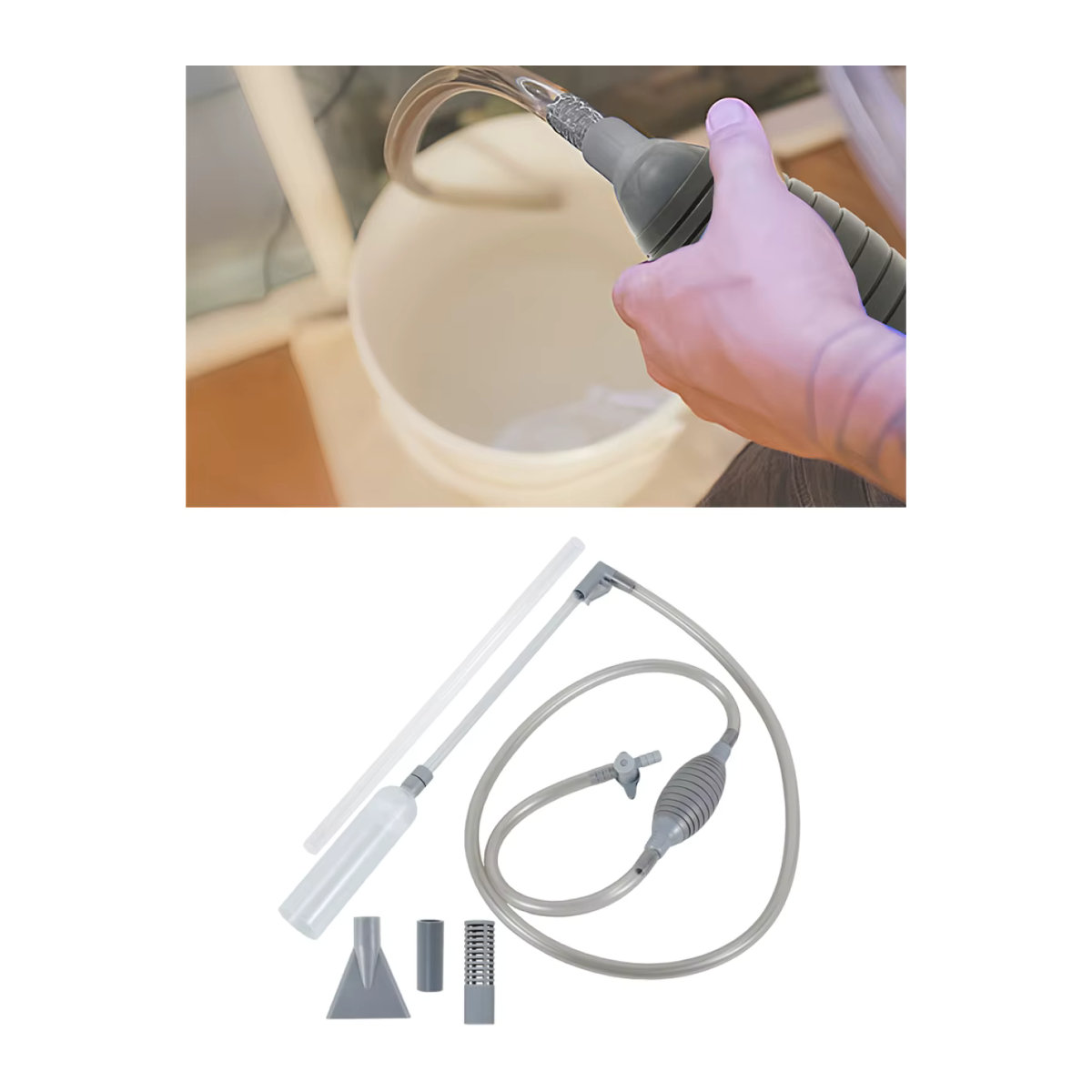 Whirlpool Manueller Handheld Whirlpool Staubsauger für Schwimmbecken und Aquarien mit 3m Schlauch zur Reinigung - Bild 7