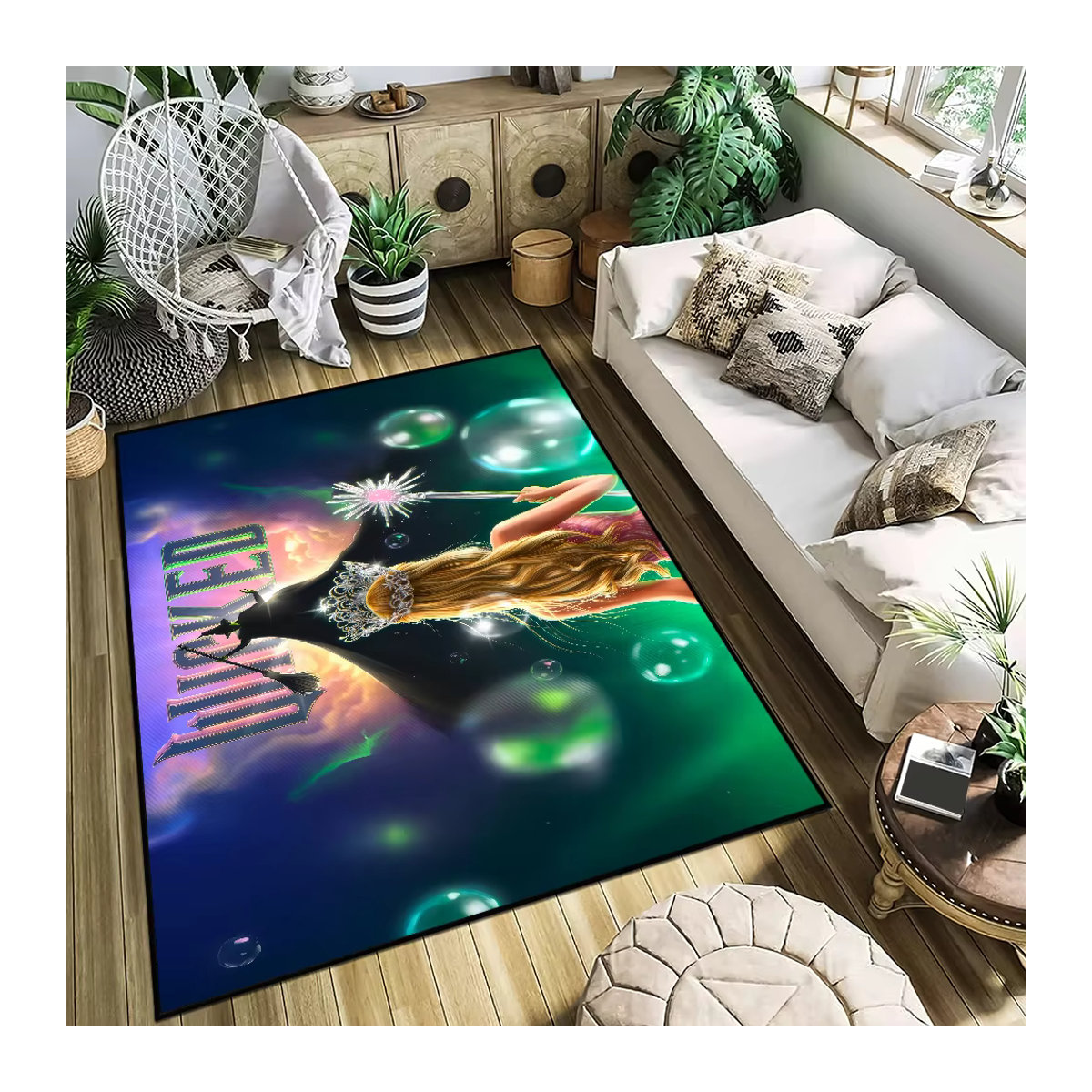 Wicked Magic World Dekorative Bodenmatte für Wohnzimmer, Küche oder Schlafzimmer, mehrfarbig und bedruckt - Bild 3