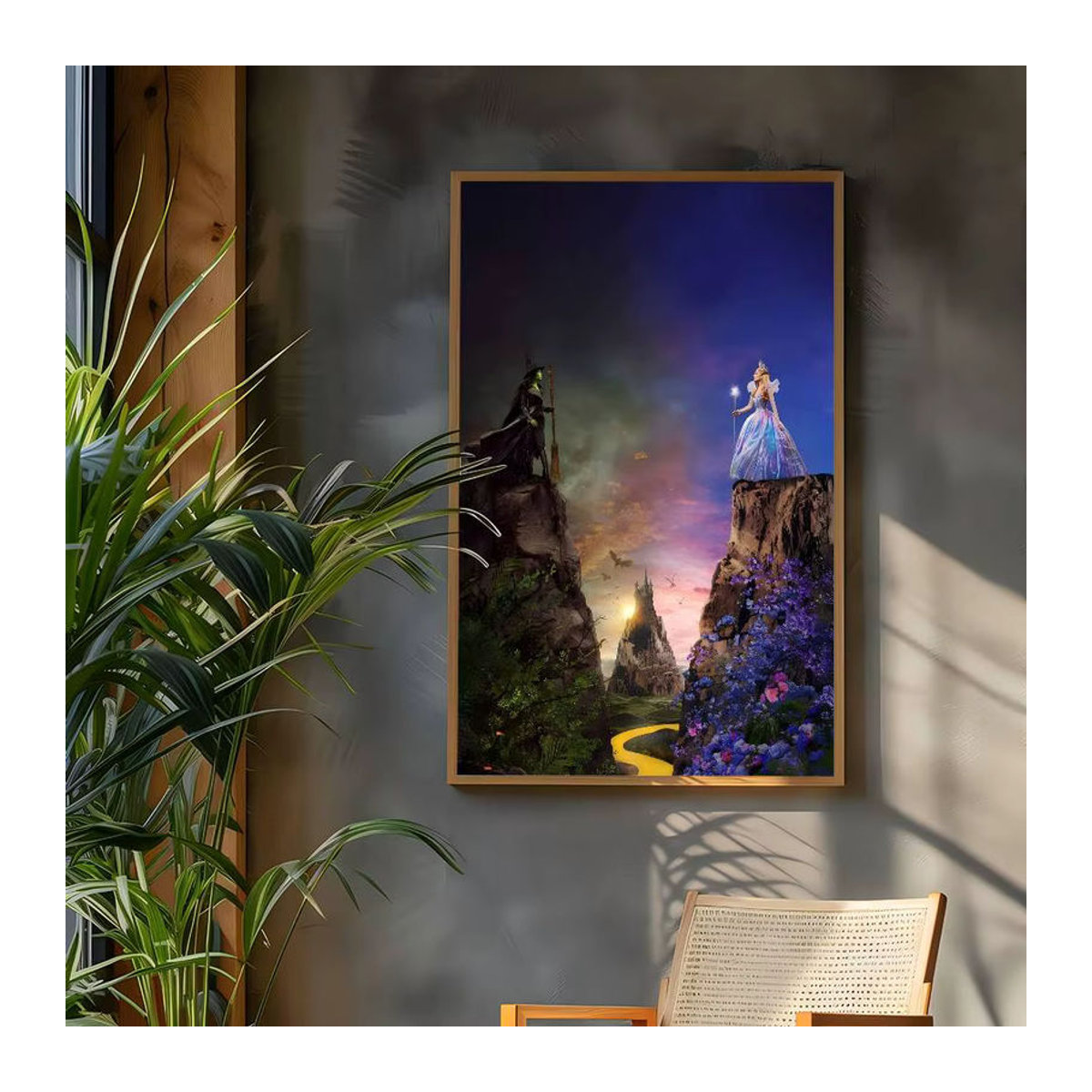 Wicked Movie Anime Poster Wandkunst aus weißem Kraftpapier in Mehrfarbig - Bild 2