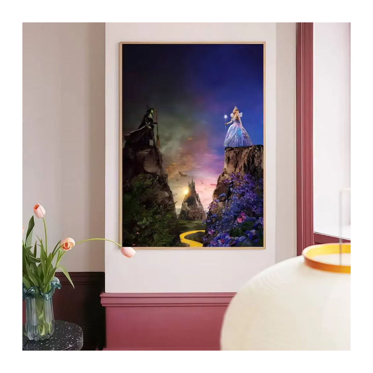 Wicked Movie Anime Poster Wandkunst aus weißem Kraftpapier in Mehrfarbig - Bild 6