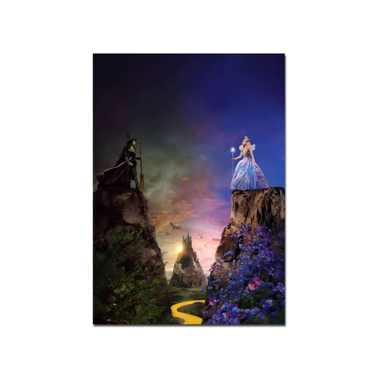 Wicked Movie Anime Poster Wandkunst aus weißem Kraftpapier in Mehrfarbig - Bild 7
