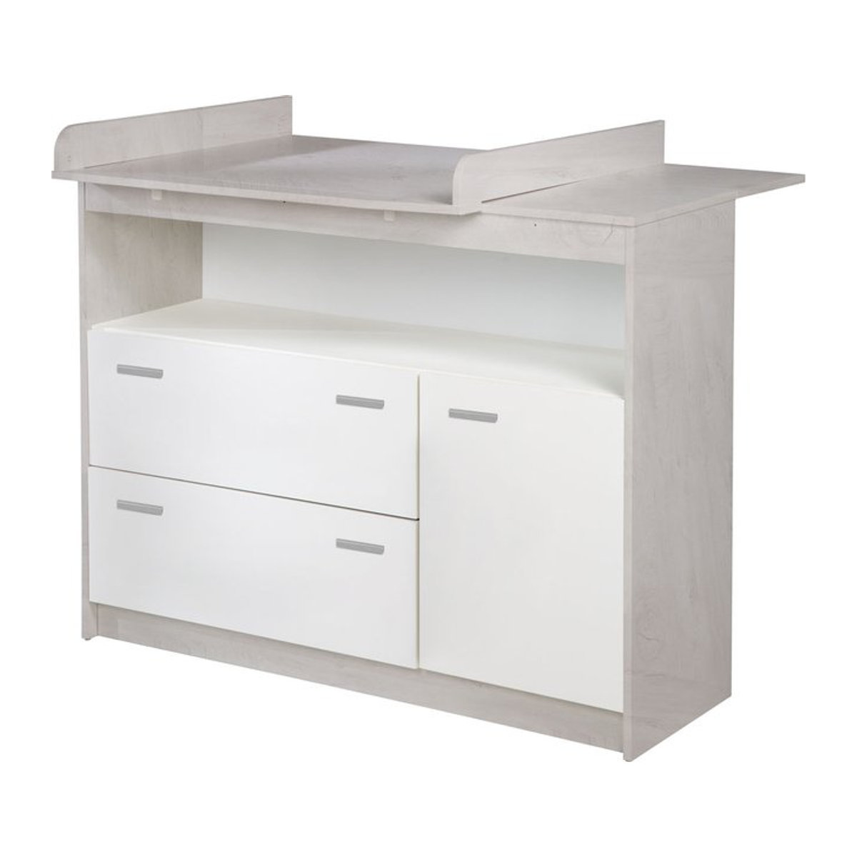 Wickelkommode roba Julia in Weiß mit abnehmbarem Wickelaufsatz, B/H/T: 117 x 98 x 45,7 cm - Bild 1