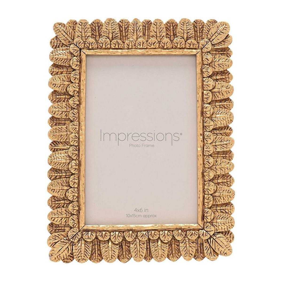 Widdop Impressions Blatt-Fotorahmen in Gold als Tischaufsteller, Metall, B/H: 20,5 x 20,5 cm - Bild 2