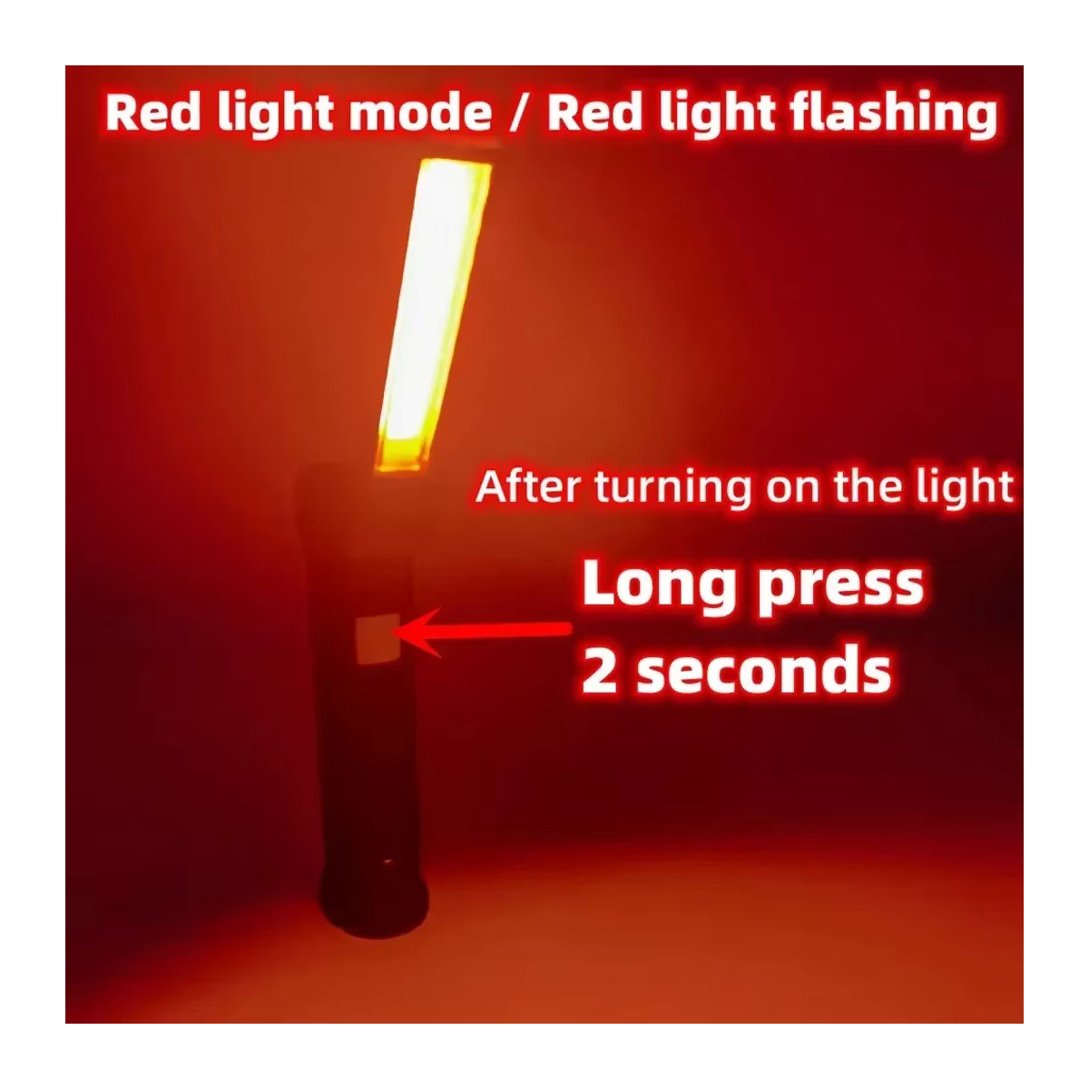Wiederaufladbare Hochleistungs-LED-Arbeitsleuchte mit 5 Beleuchtungsmodi und magnetischer Powerbank-Funktion inklusive 18650-Akku - Bild 5