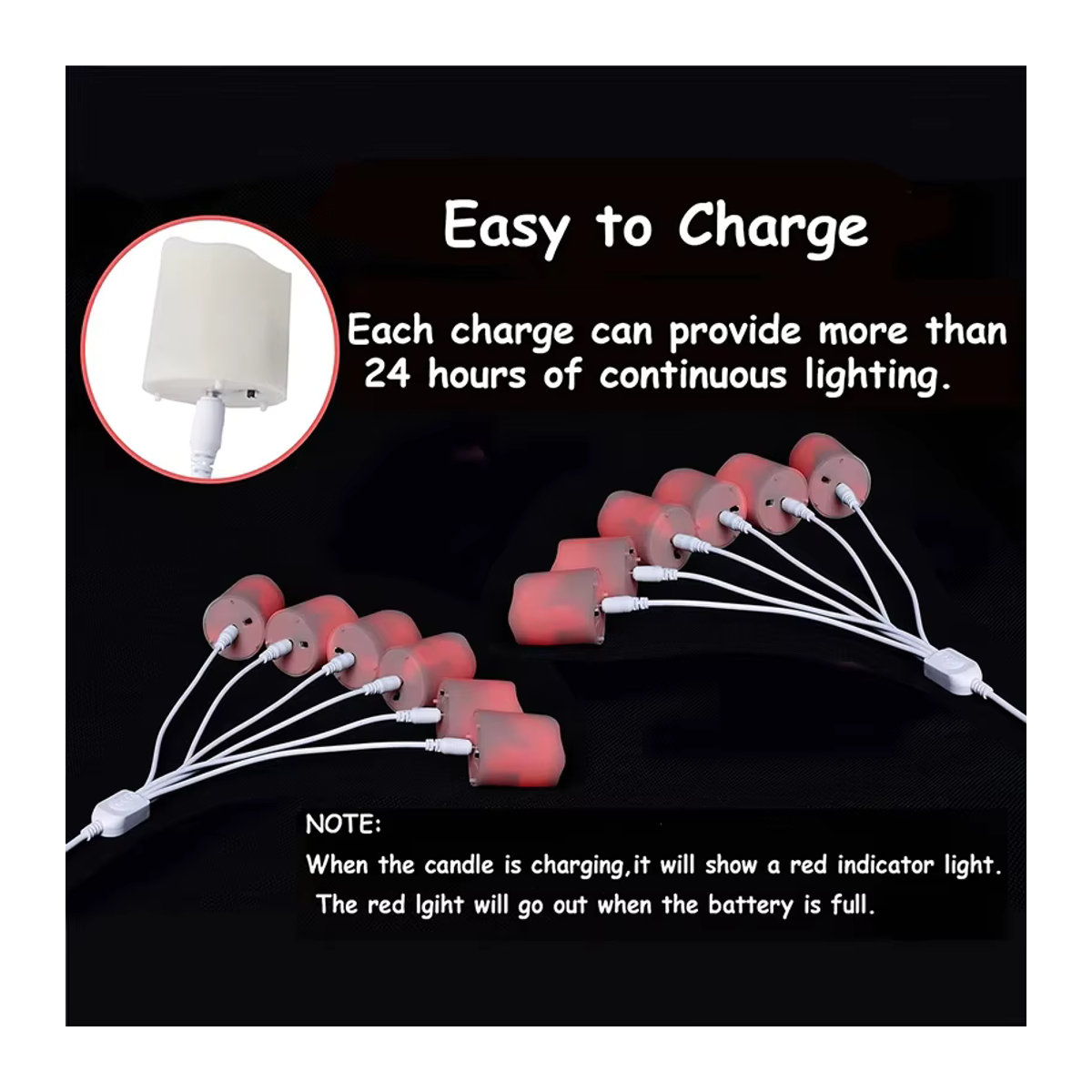 Wiederaufladbare LED Kerzen von FREEPOWER mit Timer und Fernbedienung in Beige für Wohnkultur und Garten - Bild 4