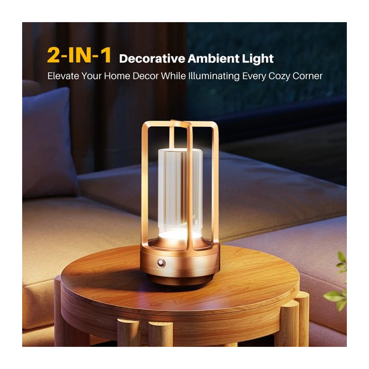 Wiederaufladbare LED Tischlampe von ggbingo im modernen Design für Schreibtisch, Camping und Restaurant - Bild 1