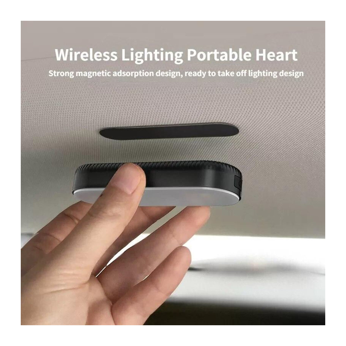 Wiederaufladbares kabelloses LED Auto-Leselicht mit magnetischer Befestigung für die Innenraumbeleuchtung im minimalistischen Design - Bild 4