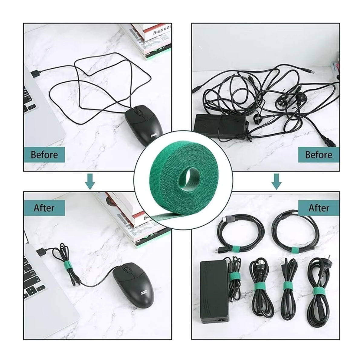 Wiederverschließbare Nylon Pflanzenbinder als selbstklebendes Kabelbinder-Band zur Unterstützung von Weinreben und Tomaten, 20m/2m - Bild 4