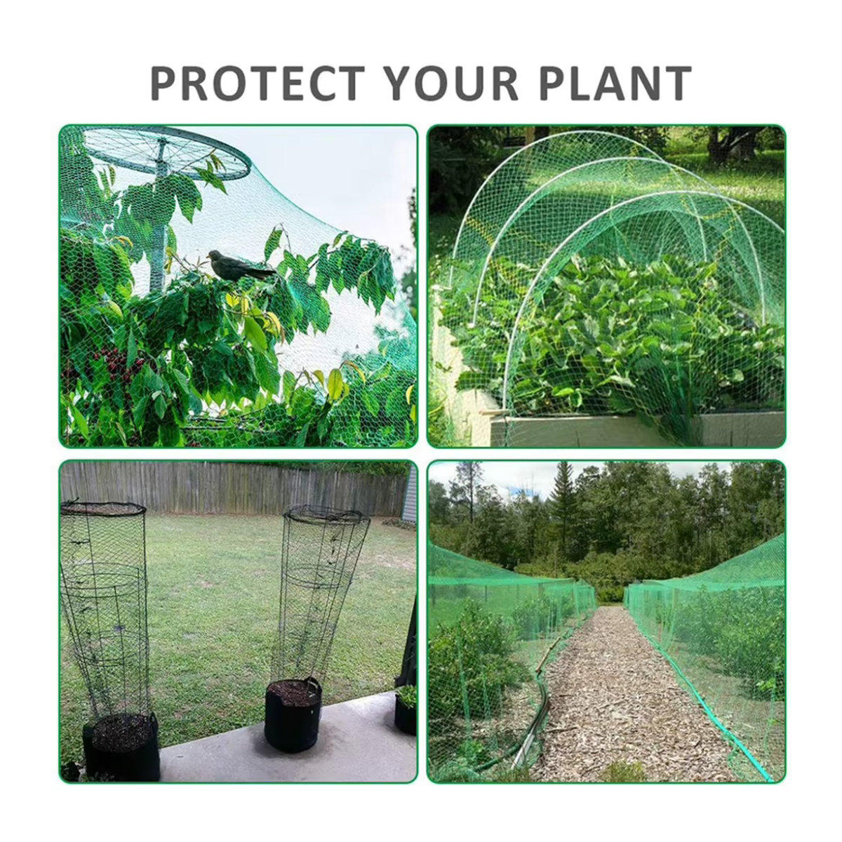 Wiederverwendbares Gemüseschutznetz aus Nylon als Gartenschutzzaun zur Schädlingsbekämpfung von alloet - Bild 3