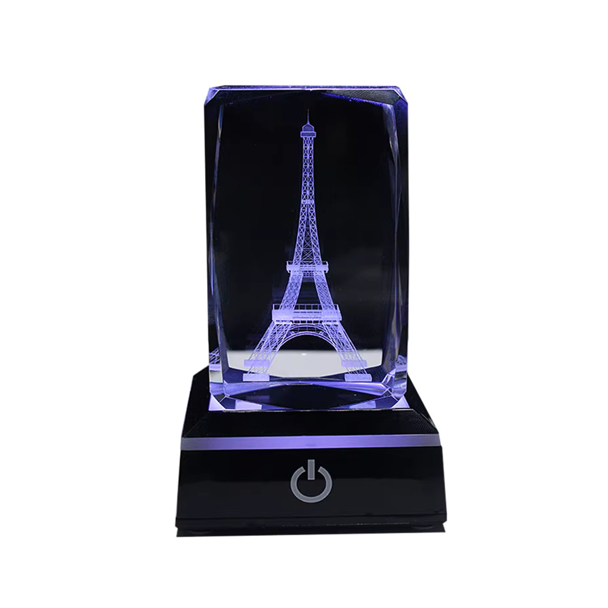 will&ann LED Nachttischlampe mit Touch-Schalter und buntem Display in Silber/Schwarz - Bild 3