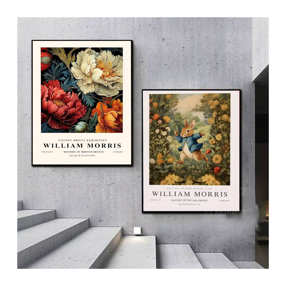 William Morris Kunstposter Floral Vintage Wandaufkleber Mehrfarbig B: 20 cm, H: 15 cm, T: 15 cm - Bild 5