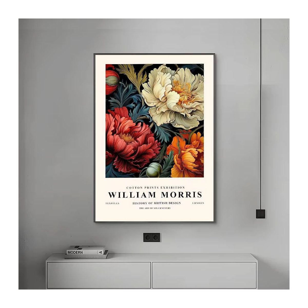 William Morris Kunstposter Floral Vintage Wandaufkleber Mehrfarbig B: 20 cm, H: 15 cm, T: 15 cm - Bild 7