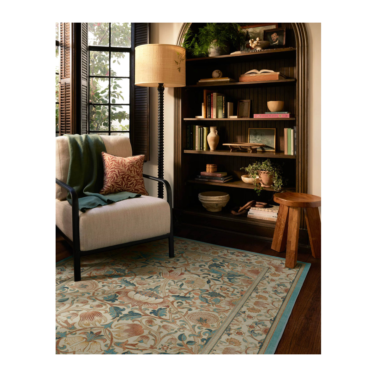 William Morris Luxus Kunst Teppich mit Rose Textur im Art Deco Design für dein Wohnzimmer und Schlafzimmer - Bild 3