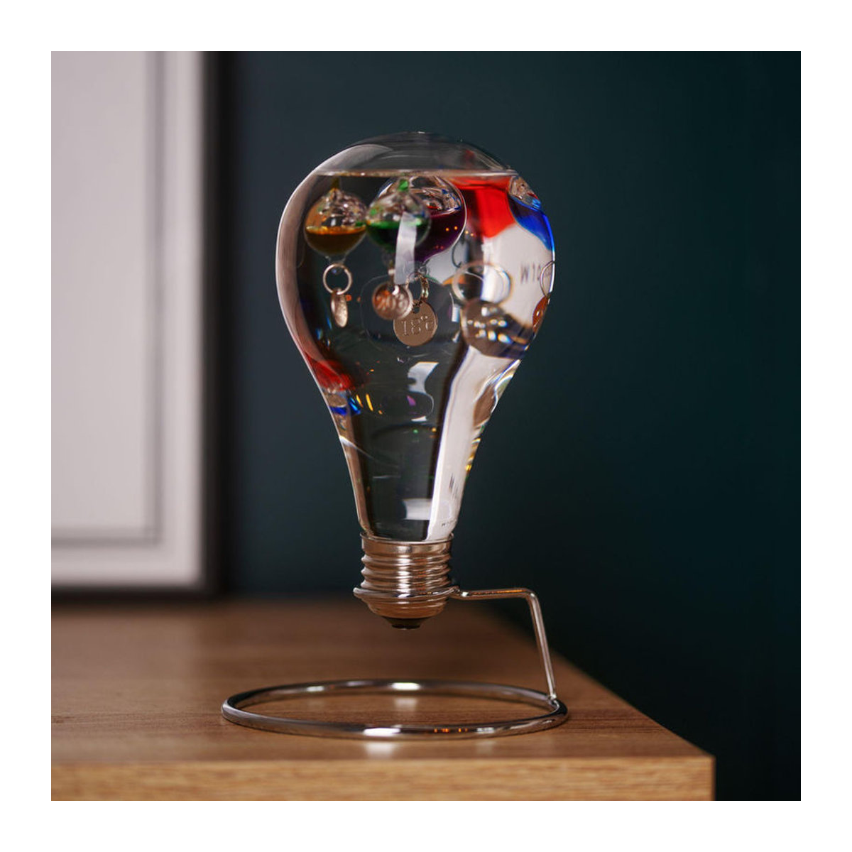 William Widdop Galileo Glühbirne Dekoration aus Glas und Metall in Mehrfarbig, Höhe: 14 cm - Bild 3