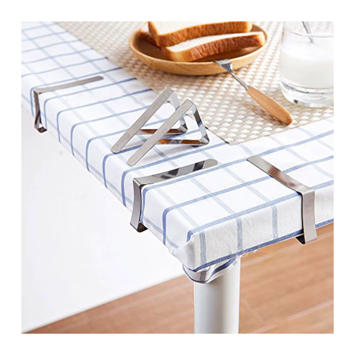 Willstar 12-teiliges Tischdecken-Clips-Set aus Edelstahl für die robuste Befestigung im Außenbereich und im Restaurant - Bild 2