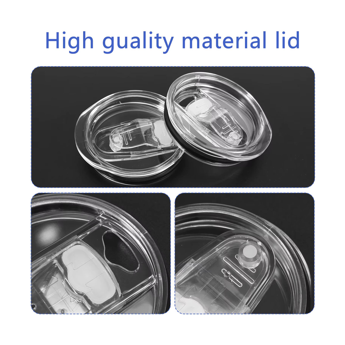 Willstar 6-teiliges Set aus auslaufsicheren Becherdeckeln für 20 Unzen Thermoskannen und Wasserflaschen in Clear - Bild 5