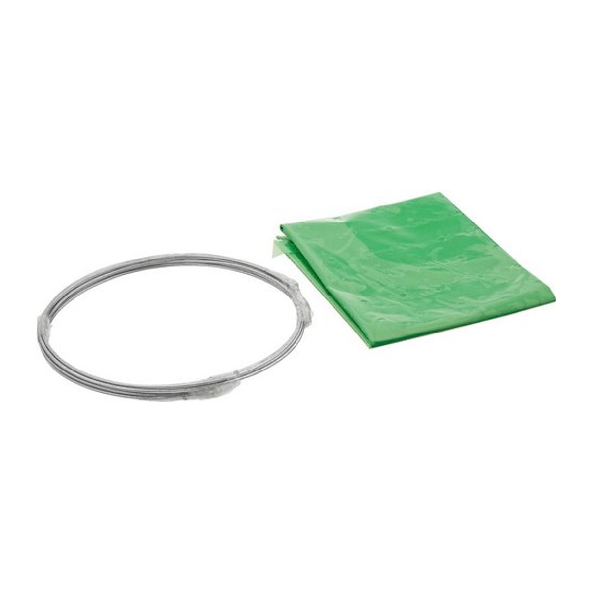 WINDHAGER Folientunnel aus Kunststoff und Metall in Grün und Silber, B/L: 100 x 350 cm - Bild 1