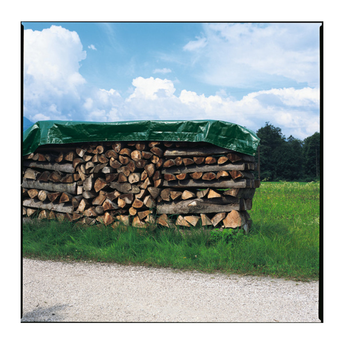 WINDHAGER Holz-Schutzplane EXTRA HEAVY aus Kunststoff, grün, B x L: 6 x 1,5 m - Bild 2