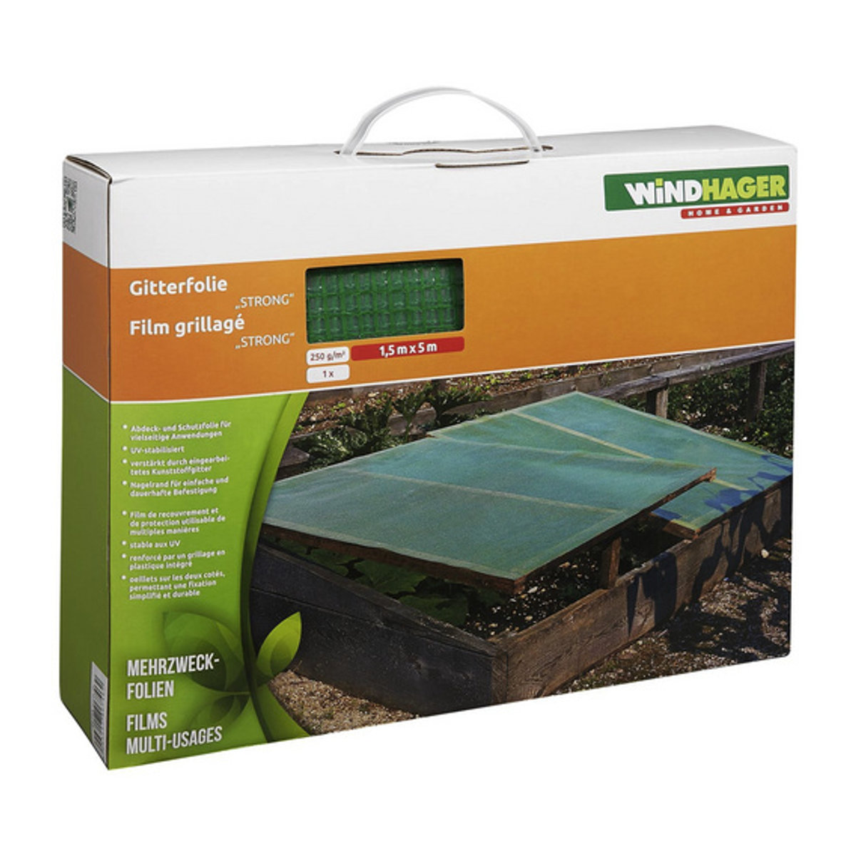WINDHAGER Mehrzweckfolie STRONG aus Kunststoff in Grün, B: 150 cm, L: 500 cm - Bild 2