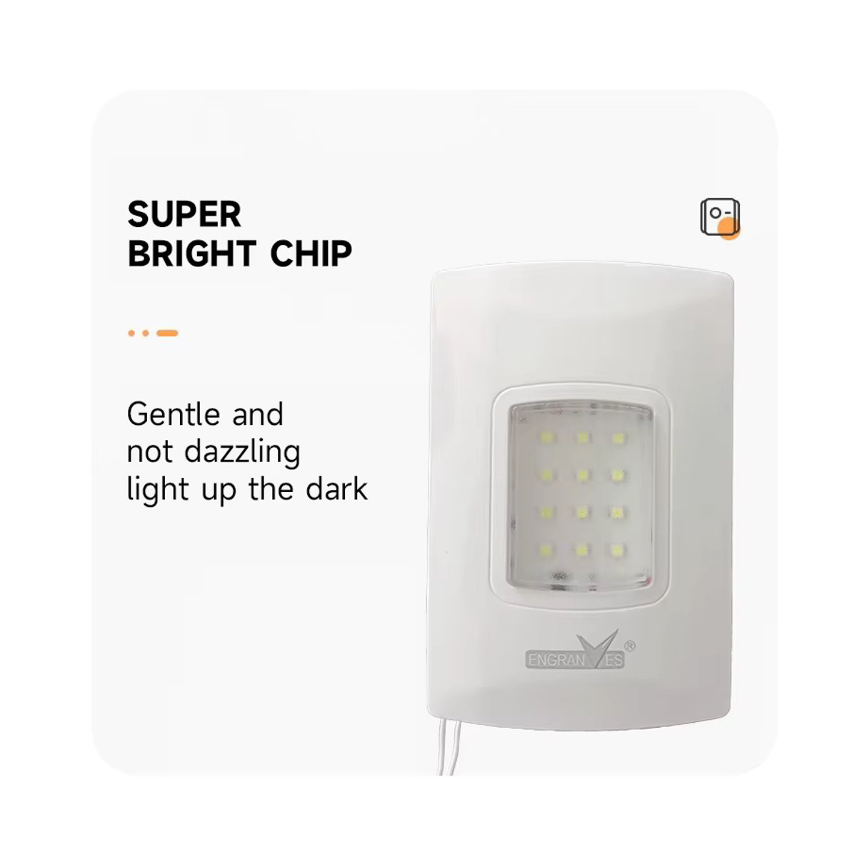 Wire Link LED-Notlicht für den Innenbereich, wiederaufladbare Flurlampe und Evakuierungslampe für den Notfall, minimalistisches Design - Bild 3