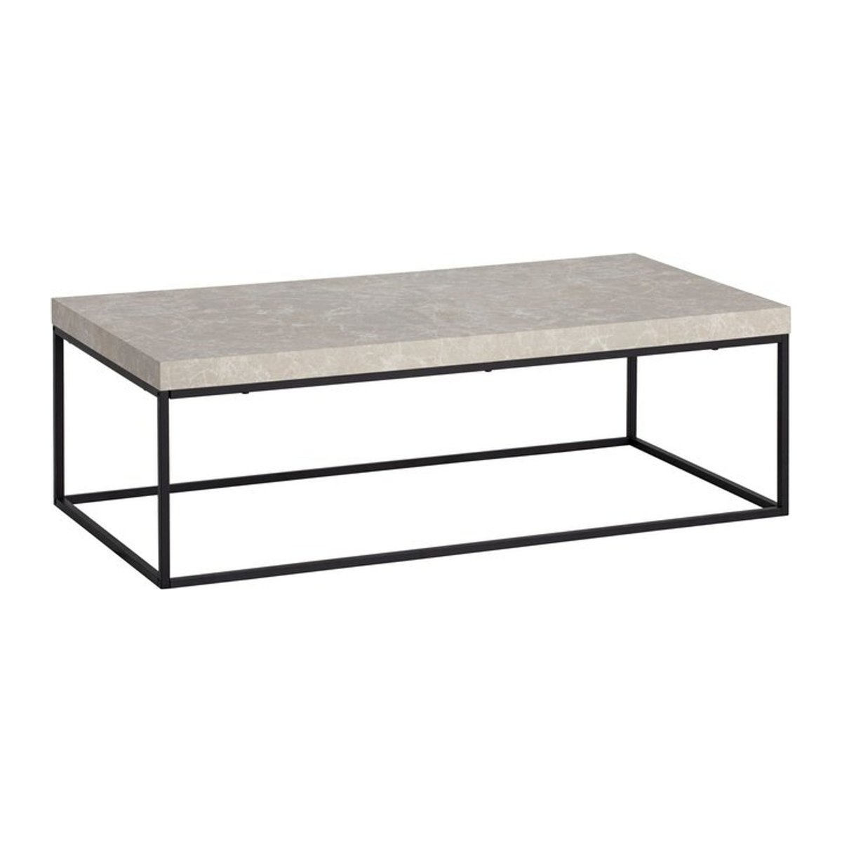 Wohnling Couchtisch Modern in Sandgrau B/H/T: 120 x 38 x 60 cm - Bild 1