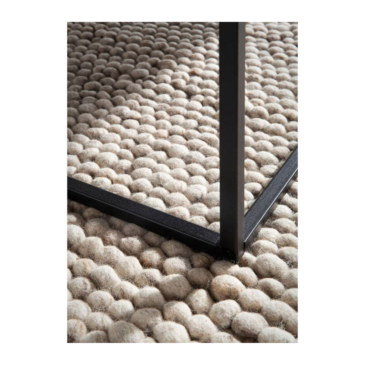 Wohnling Couchtisch Modern Quadratisch in Marmor-Optik Grau B/H/T: 60 x 38 x 60 cm - Bild 4