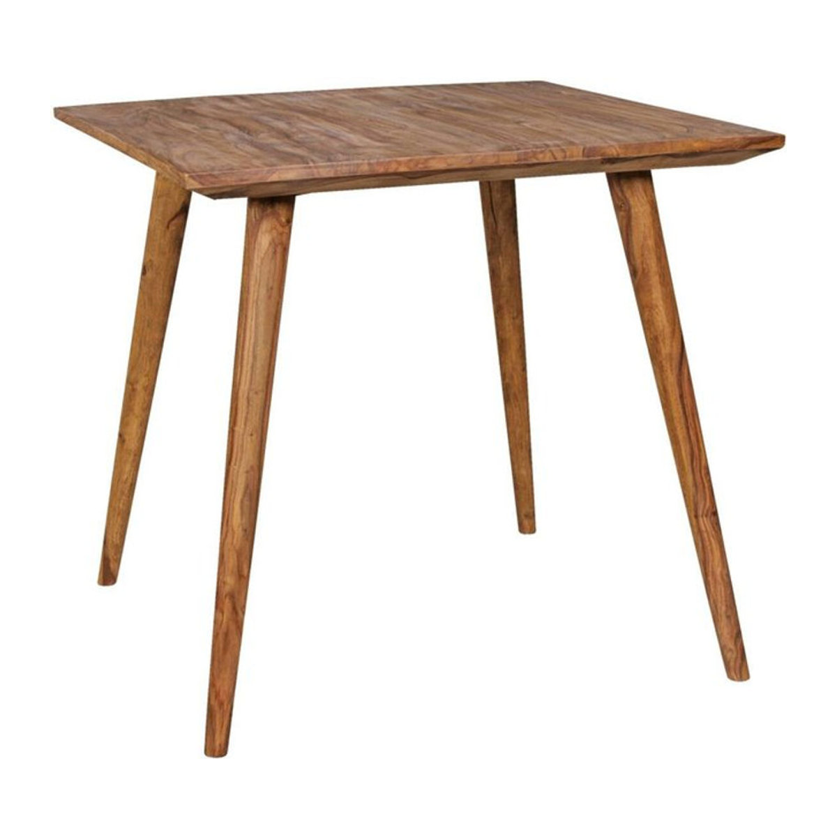 Wohnling Esstisch aus Massivholz in Natur, rechteckig, Landhaus und Skandinavisch Stil, B/T/H: 80 x 80 x 76 cm - Bild 1