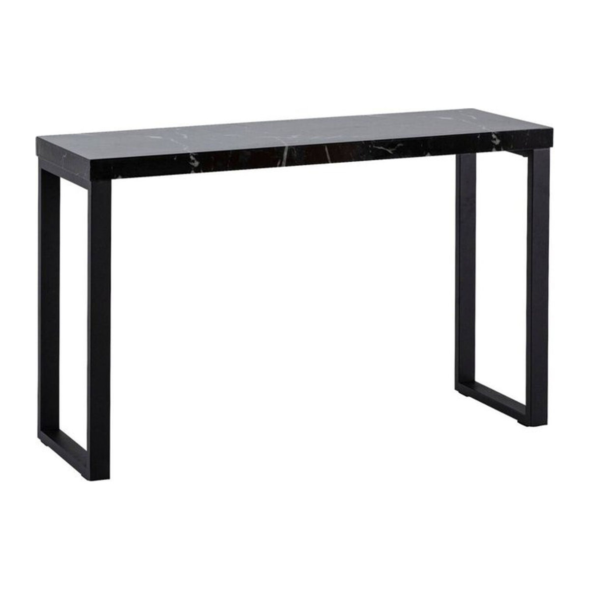 Wohnling Konsolentisch Modern in Schwarz mit Marmor-Optik aus Holzwerkstoff und Metall, B/H/T: 120 x 76 x 40 cm - Bild 1