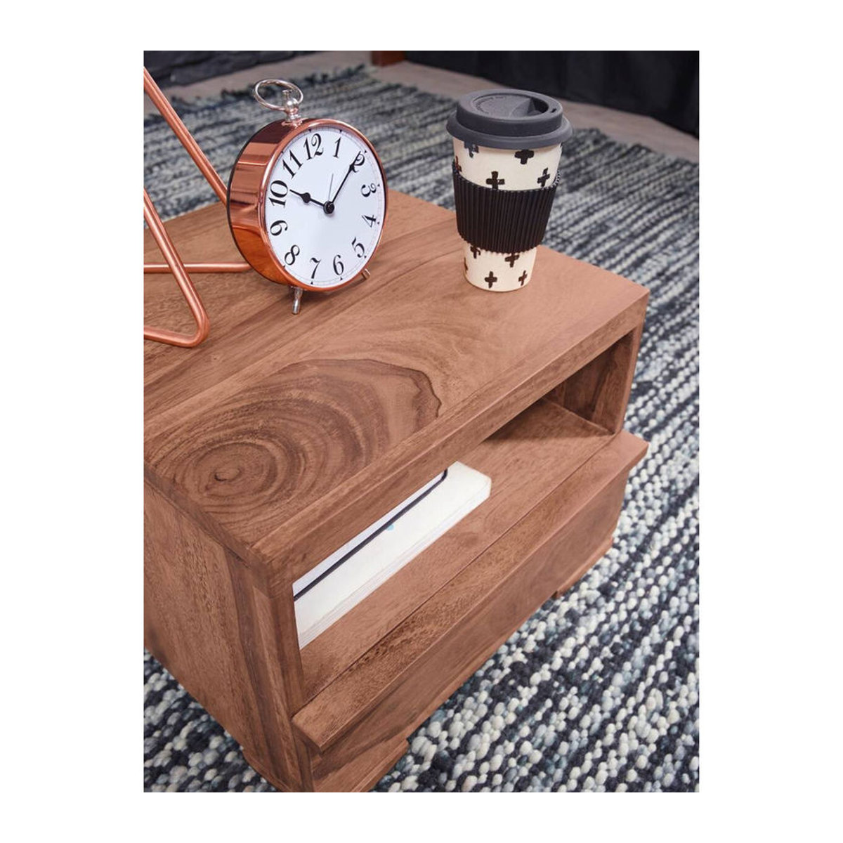 Wohnling Nachtkonsole aus Holz in Braun B/H/T: 40 x 30 x 40 cm - Bild 5