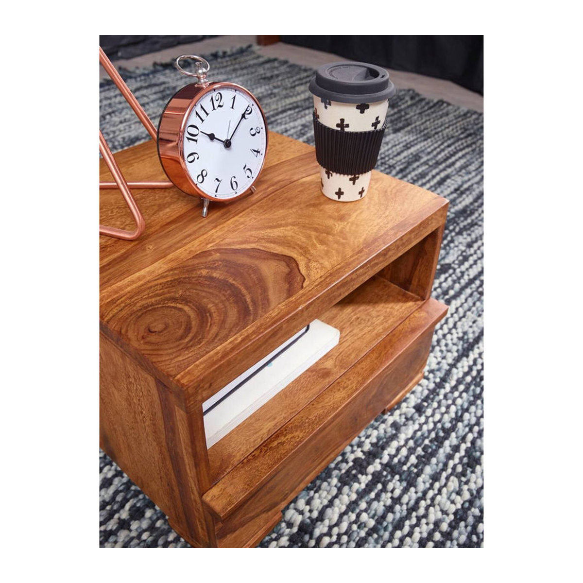 Wohnling Nachtkonsole aus Holz in Braun B/H/T: 40 x 30 x 40 cm - Bild 3