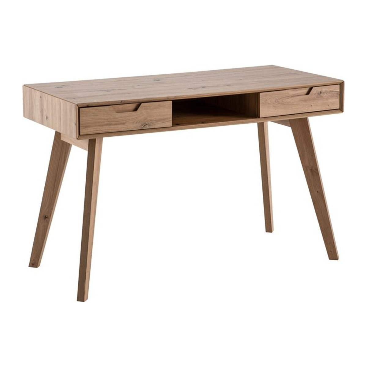 Wohnling Schreibtisch in Eiche Natur im skandinavischen Design B/H/T: 120 x 77 x 55 cm - Bild 1