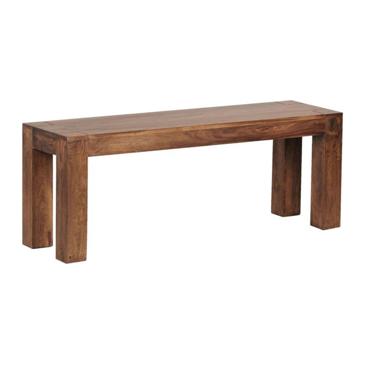 Wohnling Sitzbank aus Massivholz in Natur mit minimalistischem Design B/H/T: 120 x 45 x 35 cm - Bild 1