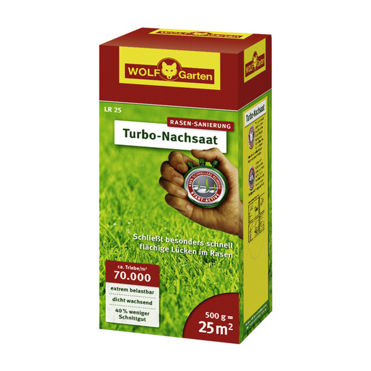 WOLF-Garten Turbo Nachsaat Rasensamen LR 25, 0,5 kg - Bild 3