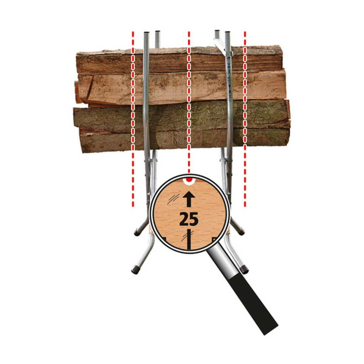 Wolfcraft Sägebock SB 60 in Silber für Metall und Holz mit 100 kg Tragkraft - Bild 2