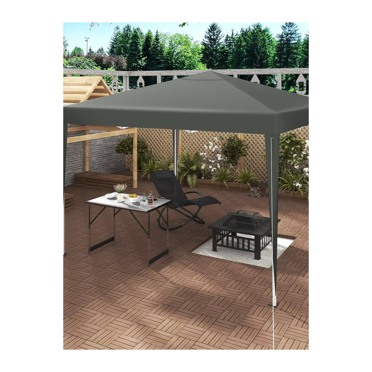 WOLTU Pop-Up Faltbarer Event-Gartenpavillon Wasserdichtes Camping-Festival-Pagodenzelt als Sonnenschutz für Hochzeit und Strandparty - Bild 2