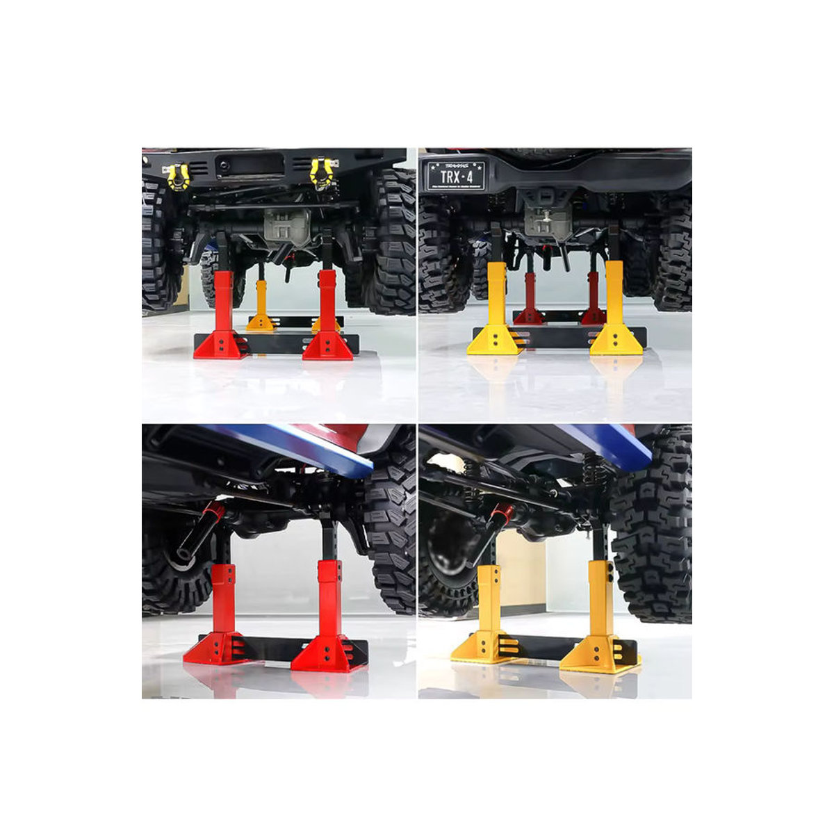 Wonder Rc Höhenverstellbarer Wagenheber aus Metall für RC Crawler 1/8 1/10 in Blau und Mehrfarbig - Bild 5