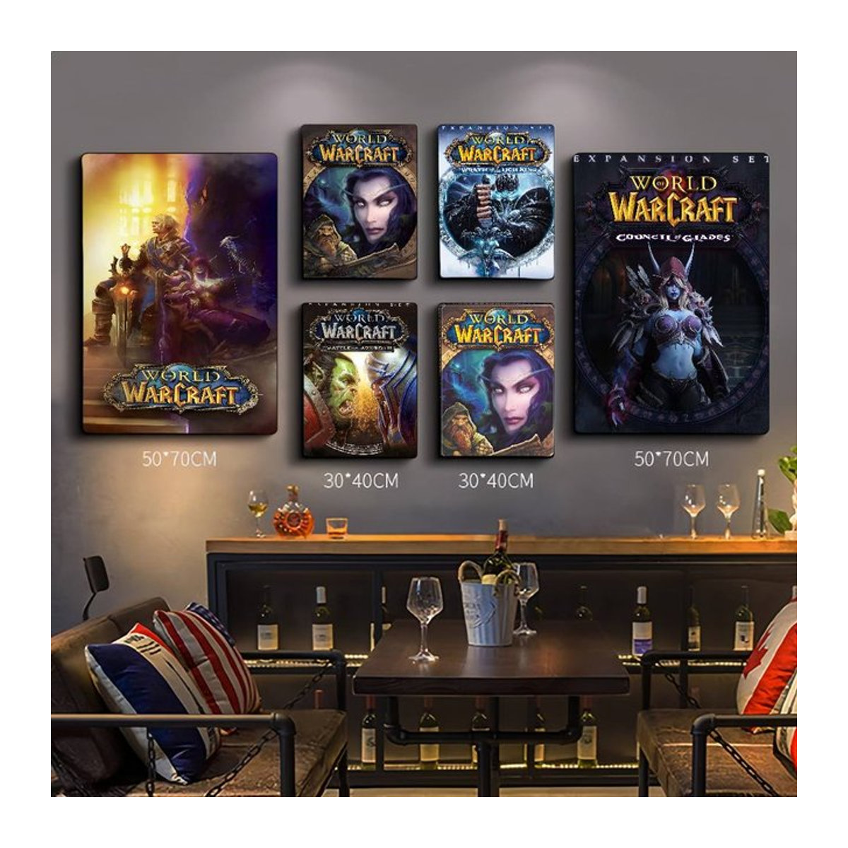 World Of Warcraft Anime-Poster aus Papier, mehrfarbiges Kunstwerk für deine Wanddekoration - Bild 1