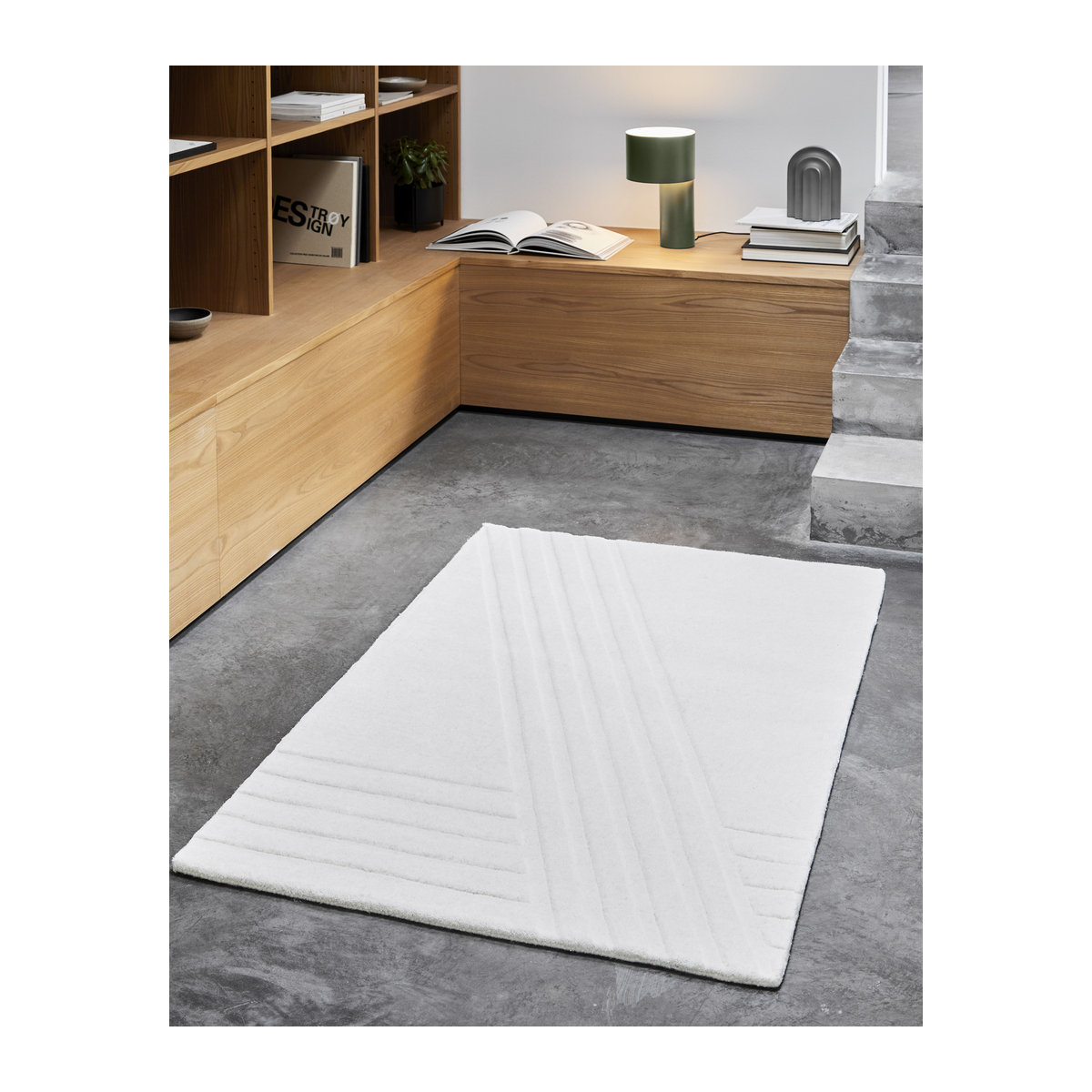 Woud Kyoto Teppich tufted in Weiß - Bild 1