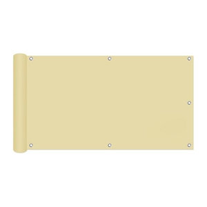WOW My Garden Sichtschutz und Schattennetz aus Kunststoff in Beige, 5m