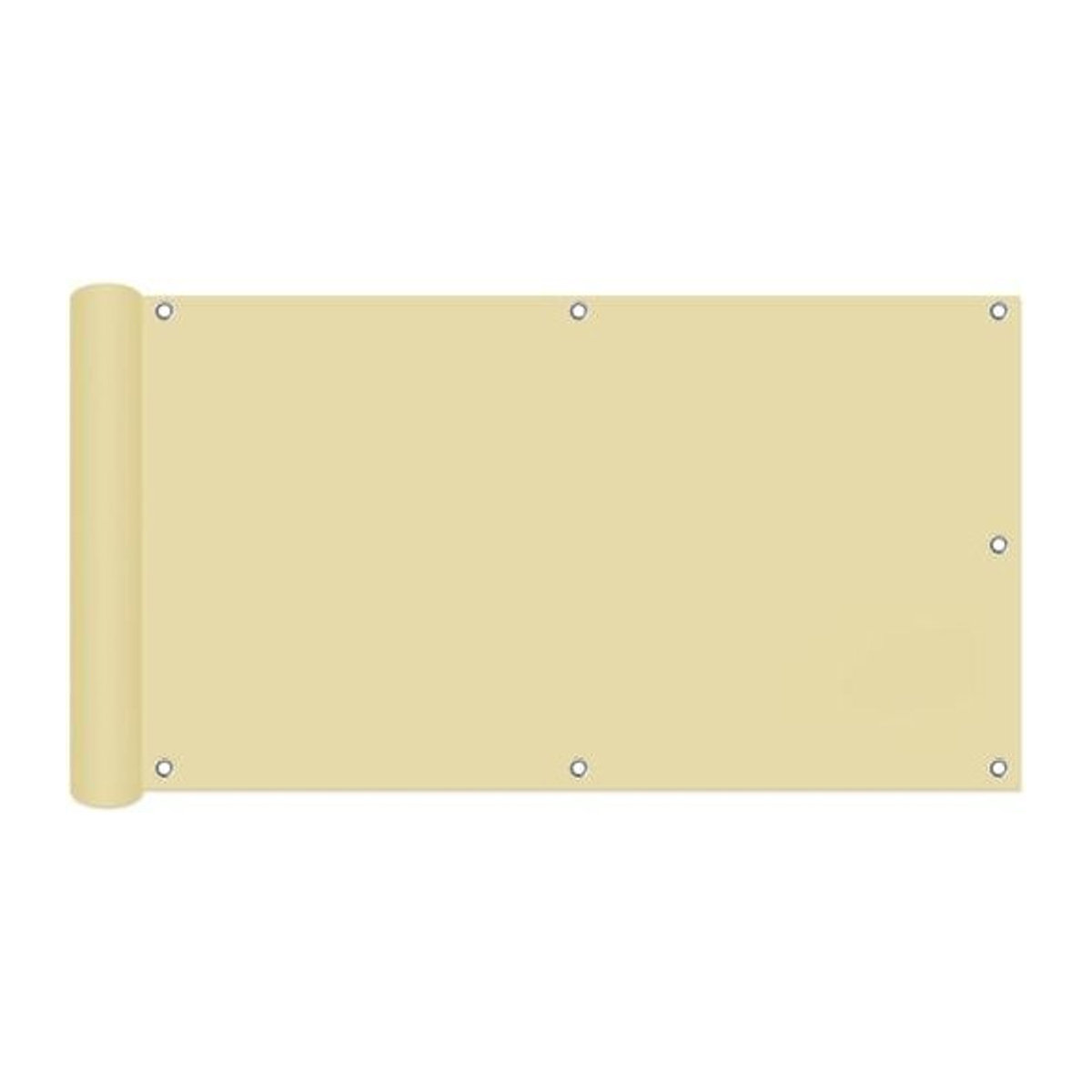 WOW My Garden Sichtschutz und Schattennetz aus Kunststoff in Beige für Balkon, Terrasse und Garten - Bild 1