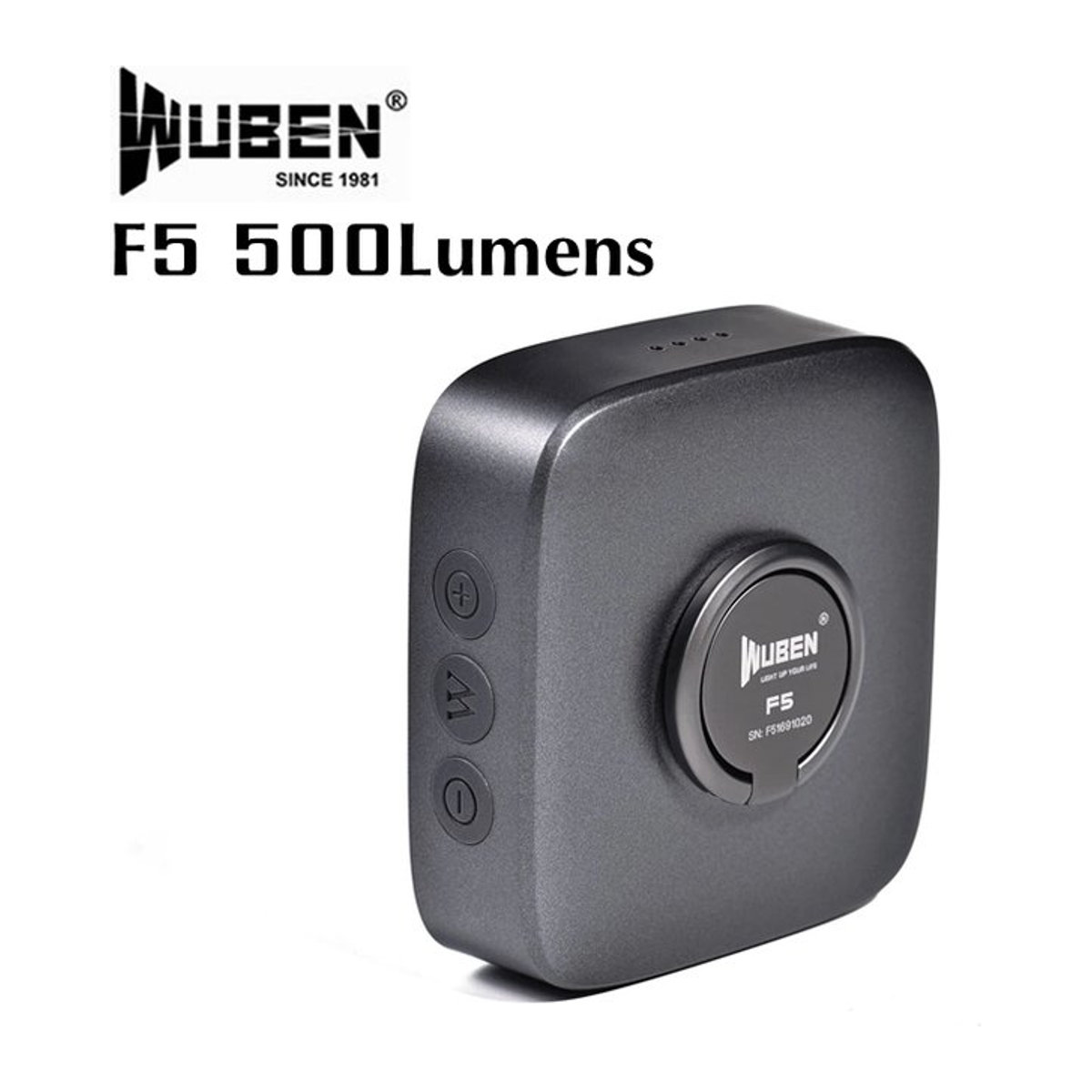WUBEN F5 wiederaufladbare Campingleuchte mit 500 Lumen, wasserdichte und tragbare Außenleuchte mit Powerbank-Funktion in minimalistischem Design - Bild 1